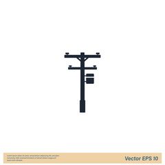 power pole icon illustration