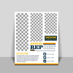 Cover designs for annual reports and business catalogs