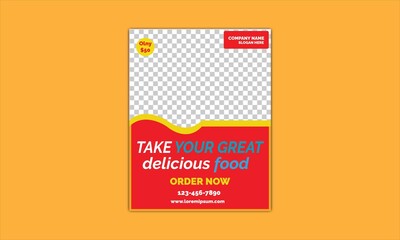 Restaurant flyer design template