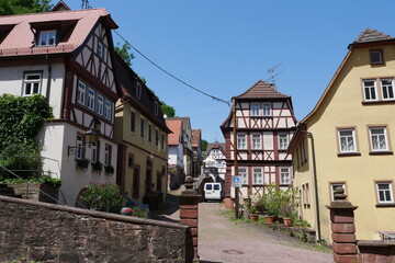 Fototapeta na wymiar Obere Gasse in Rothenfels