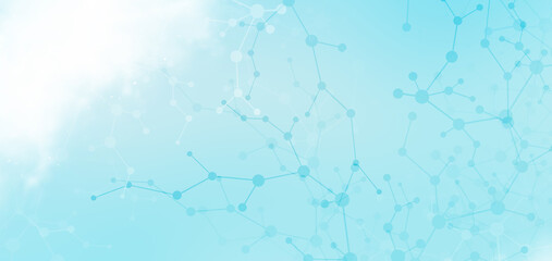 Light Blue Futuristic Artificial Intelligence Technology Concept. Abstract Background Abstract wave. Artificial intelligence. Big data Technology Background