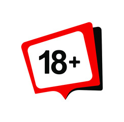 Under 18 sign warning	