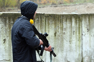 Fototapeta premium Unformal shooting range near Kiev. 