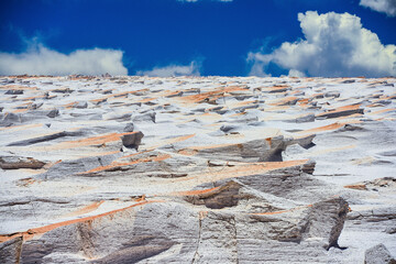 A sea of pumice stone on the mesmerizing volcanic landscape of Campo de Piedra Poméz (Pumice Stone Field), El Peñon, Catamarca, northwest Argentina
