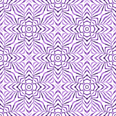 Striped hand drawn design. Purple energetic boho