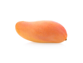 mango slice isolated on white background Clipping Path