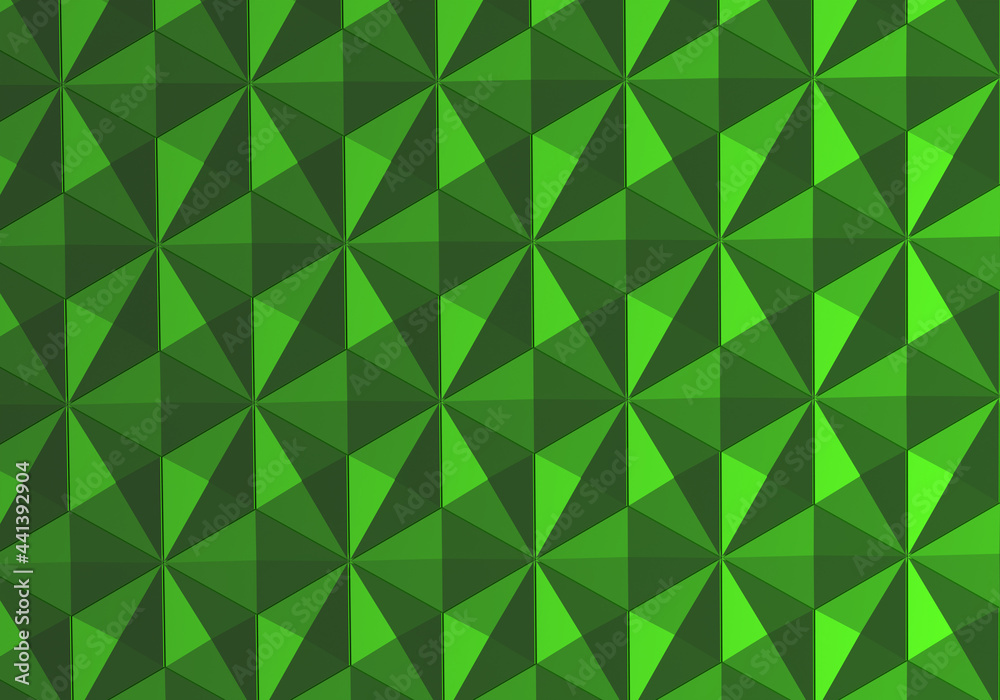 Poster triangular background. green pattern. abstract geometry. triangular background is simple. texture wi
