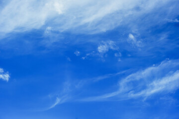 bright sky with beautiful clouds