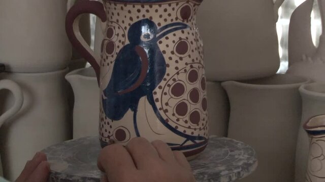 Process of making a ceramic piece.