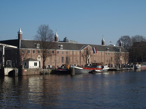 Die Eremitage am Ufer der Amstel in Amsterdam, Niederlande