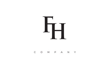 Initial FH logo design vector