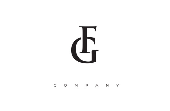 Initial FG logo design vector