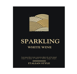 LABEL FOR WHITE AND RED CLASSIC WINE BOTTLES