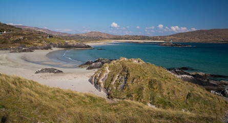 Fototapeta premium Scenic Derrynane Beach on the wild Atlantic way, County Kerry, Ireland