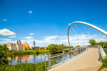 Tiergartenbrücke, Stadtschloss, Dessau, Sachsen-Anhalt, Deutschland	