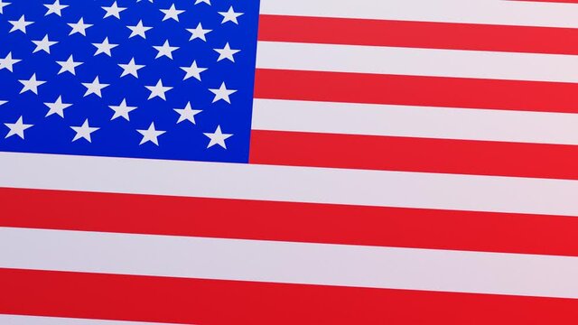 Waving Flag of the United States of America