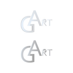 G art company logo icon. Vector illustration eps 10