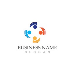Obraz premium Community, network and social icon