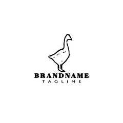 animal duck logo template icon vector illustration