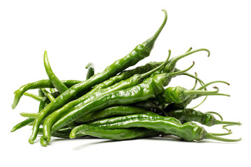 peppers on a white background