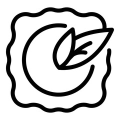 Ravioli culture icon. Outline Ravioli culture vector icon for web design isolated on white background