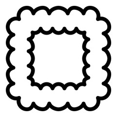 Ravioli kitchen icon. Outline Ravioli kitchen vector icon for web design isolated on white background