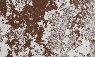 Abstract white and brown weathered wall background.