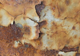 Rust metal damaged destroyed surface background texture 