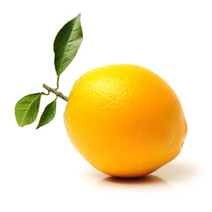 orange with leaves