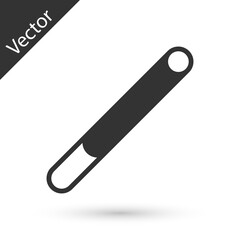 Grey Cigarette icon isolated on white background. Tobacco sign. Smoking symbol. Vector