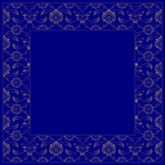 blue background with frame