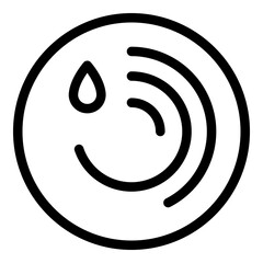 Runner app water balance icon. Outline Runner app water balance vector icon for web design isolated on white background