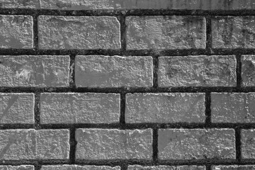 Background with white rectangular brick texture.