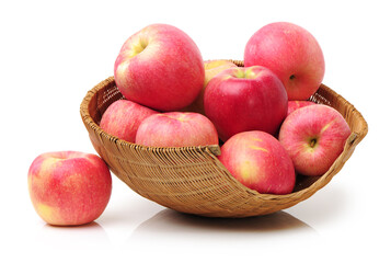 red apples in a basket