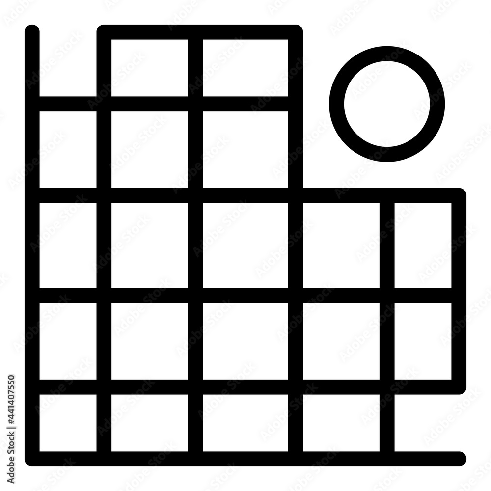 Poster hologram projection net icon. outline hologram projection net vector icon for web design isolated on