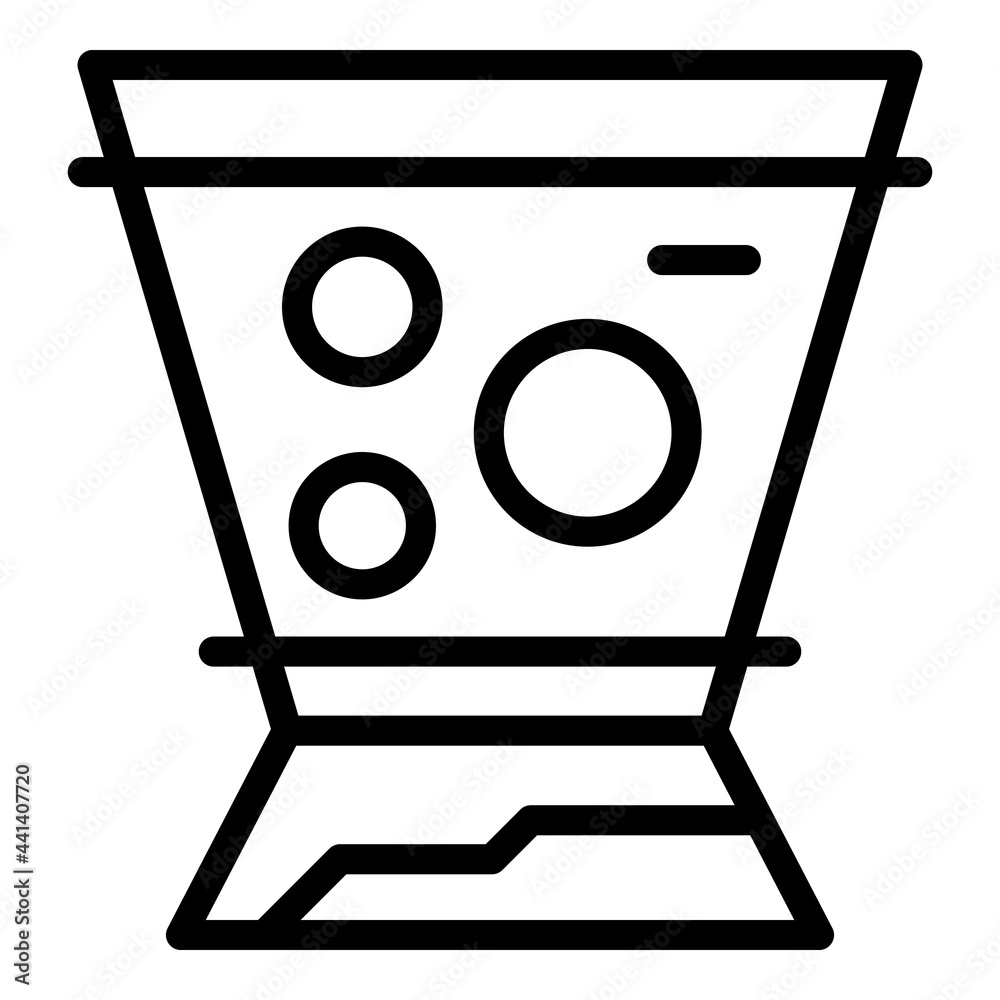 Poster hologram projection augmented icon. outline hologram projection augmented vector icon for web design