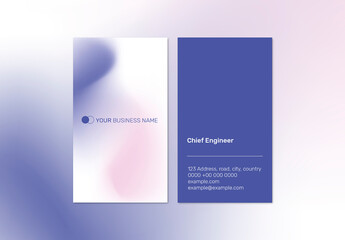 Purple Gradient Business Card Template