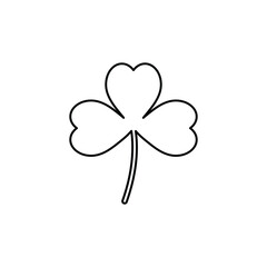 Clover with three leaves -  vector Icon