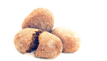 breads, isolated on the white