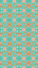Fototapeta premium seamless pattern with flowers