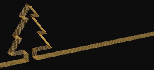 merry christmas card modern 3d minimal