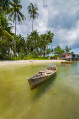 Obraz premium boats on the beach Bintan island