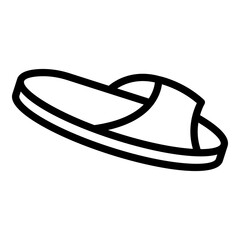 Home slippers comfort icon. Outline Home slippers comfort vector icon for web design isolated on white background