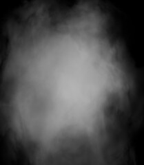 Fototapeta premium Cloud, fog or smoke isolated on black background. Royalty high-quality free stock photo image of white cloudiness, clouds, mist or smog background