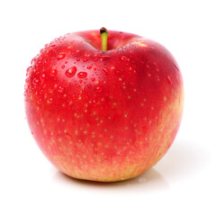 Red apples isolated on white background