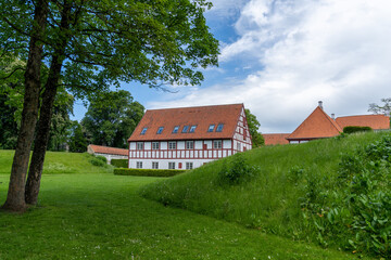 view of the historic Aalborghus Castle in northern Denmark