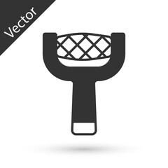 Grey Nail file icon isolated on white background. Manicure tool. Vector