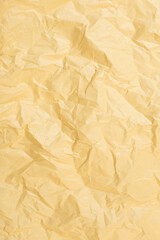 the crumpled yellow paper texture