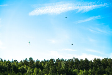 Obraz premium Mountain textures, stone, water. Beautiful background. Clay quarry. Beautiful landscapes.