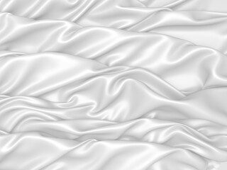 Obraz premium White fabric texture background. Luxury cloth background